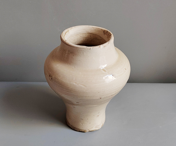古玩陶瓷白釉罐真品鑒賞圖