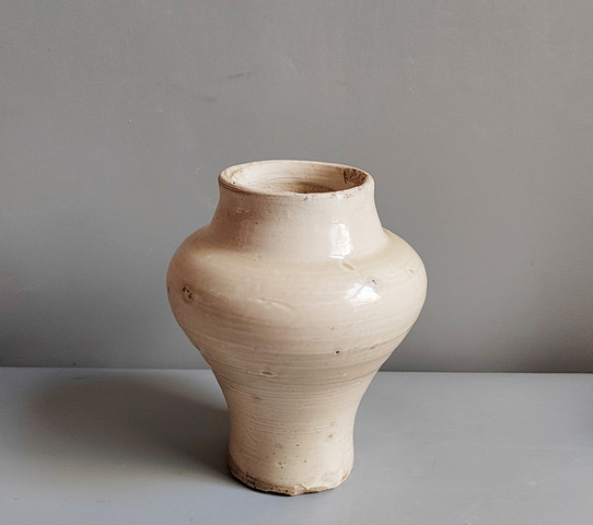 古玩陶瓷白釉罐真品鑒賞圖