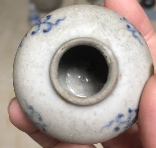 古玩陶瓷青花水盂真品鑒賞圖