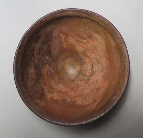 古玩陶瓷建窯柿紅釉茶盞真品鑒賞圖