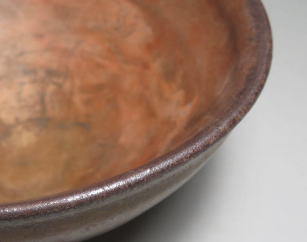 古玩陶瓷建窯柿紅釉茶盞真品鑒賞圖