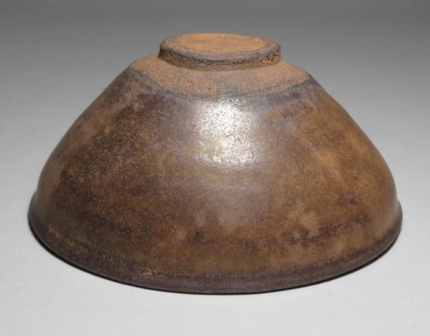 古玩陶瓷建窯柿紅釉茶盞真品鑒賞圖
