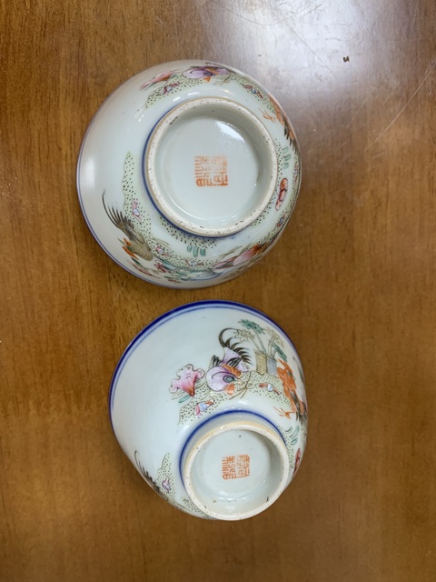 古玩陶瓷青花粉彩杯真品鑒賞圖