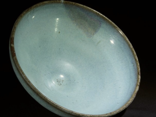 古玩陶瓷均窯碗真品鑒賞圖