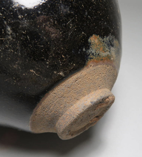 古玩陶瓷建窯黑釉茶盞真品鑒賞圖