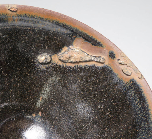 古玩陶瓷建窯黑釉茶盞真品鑒賞圖