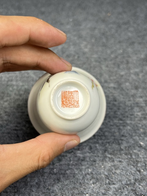 古玩陶瓷軋道粉彩天女散花紋鈴鐺杯拍賣,當(dāng)前價(jià)格4588元