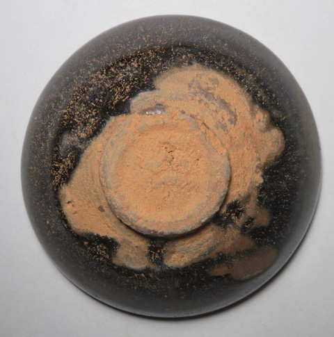 古玩陶瓷建窯芝麻釉茶盞真品鑒賞圖