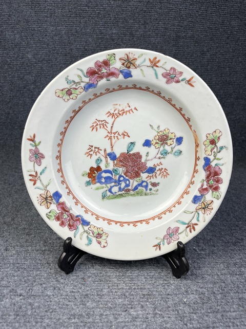 古玩陶瓷粉彩洞石花卉紋折沿盤拍賣,當(dāng)前價(jià)格1388元