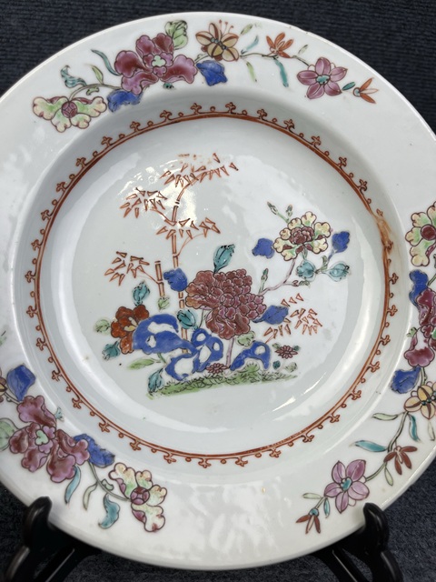 古玩陶瓷粉彩洞石花卉紋折沿盤拍賣,當(dāng)前價(jià)格1388元