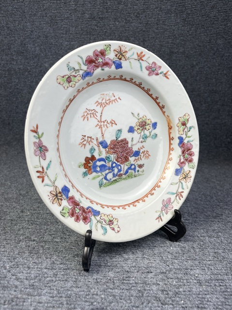 古玩陶瓷粉彩洞石花卉紋折沿盤拍賣,當(dāng)前價(jià)格1388元