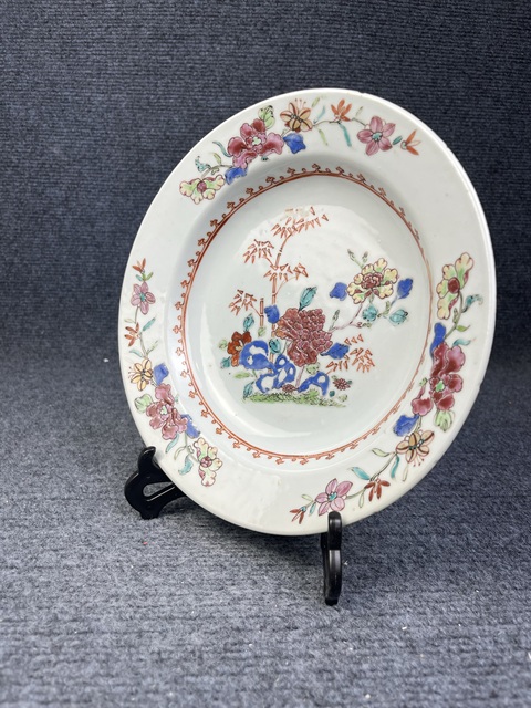 古玩陶瓷粉彩洞石花卉紋折沿盤拍賣,當(dāng)前價(jià)格1388元