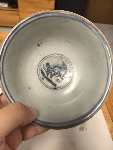 古玩陶瓷明中期.青花線描人物故事紋碗拍賣,當前價格2980元