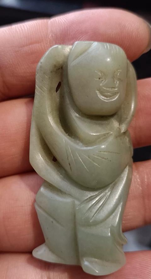 古玩玉器和田玉雕“童子”真品鑒賞圖