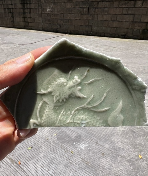古玩陶瓷龍泉青瓷標本真品鑒賞圖