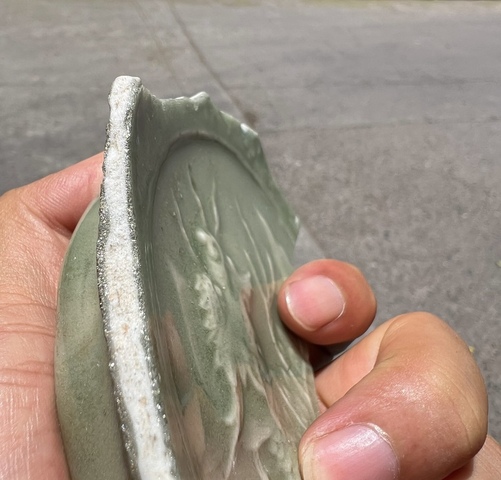 古玩陶瓷龍泉青瓷標本真品鑒賞圖