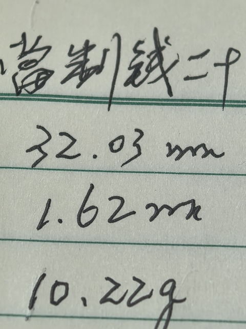古玩錢幣民國雙旗二十文銅幣真品鑒賞圖