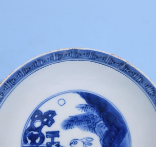 古玩陶瓷明晚期 青花碗真品鑒賞圖