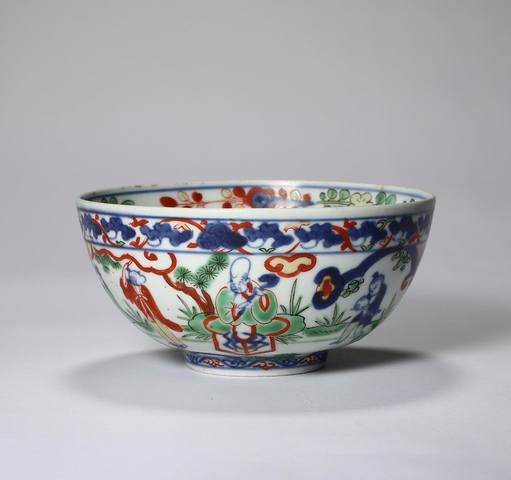 古玩陶瓷民國 五彩碗（日本）真品鑒賞圖
