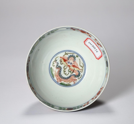 古玩陶瓷民國 五彩碗（日本）真品鑒賞圖