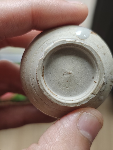 古玩陶瓷小白釉玉壺春瓶真品鑒賞圖