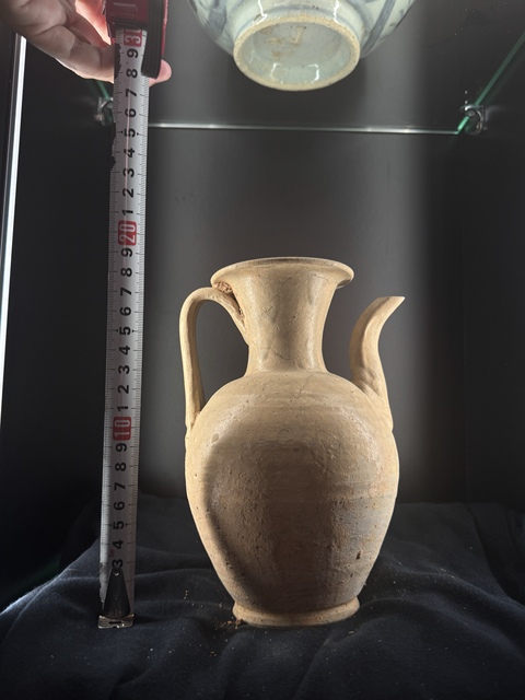 古玩陶瓷青瓷執壺真品鑒賞圖