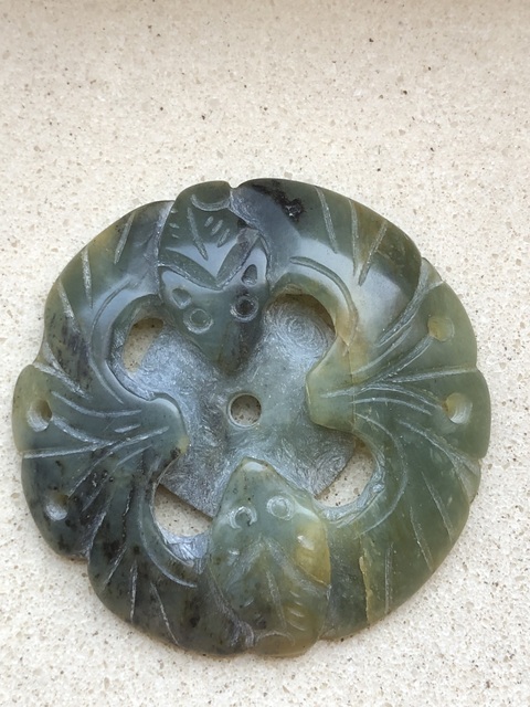 古玩玉器和田玉雕“福在眼前”佩真品鑒賞圖