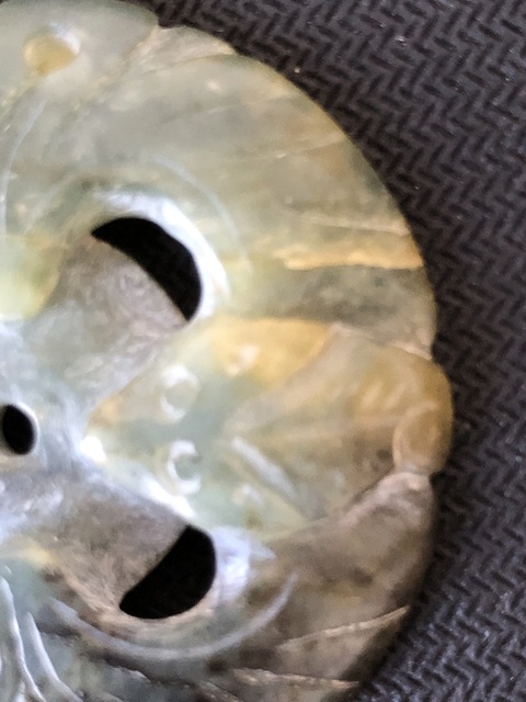 古玩玉器和田玉雕“福在眼前”佩真品鑒賞圖