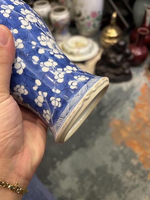古玩陶瓷青花冰梅圖梅瓶真品鑒賞圖