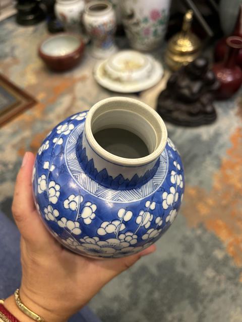 古玩陶瓷青花冰梅圖梅瓶真品鑒賞圖