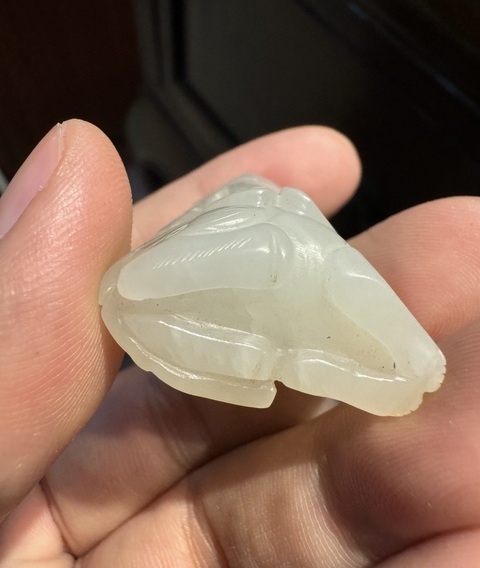 古玩玉器伏虎羅漢真品鑒賞圖