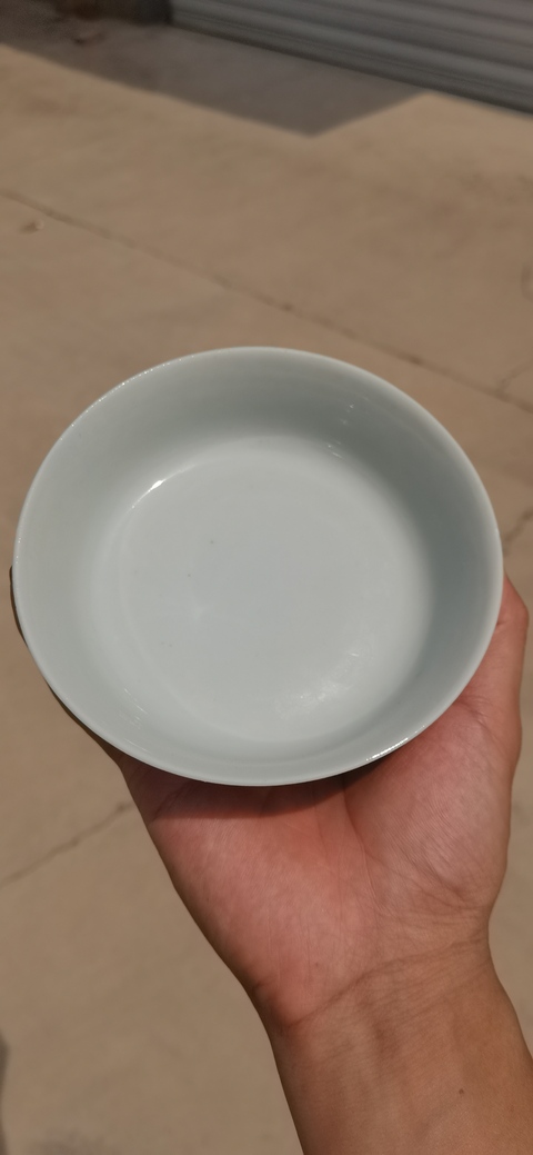 古玩陶瓷錦堂發記款花卉紋青花蓋碗真品鑒賞圖