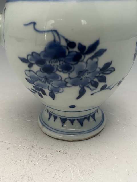 古玩陶瓷清·康熙青花花卉紋花澆真品鑒賞圖