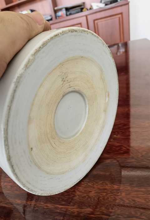 古玩陶瓷人物紋粉彩筆筒真品鑒賞圖