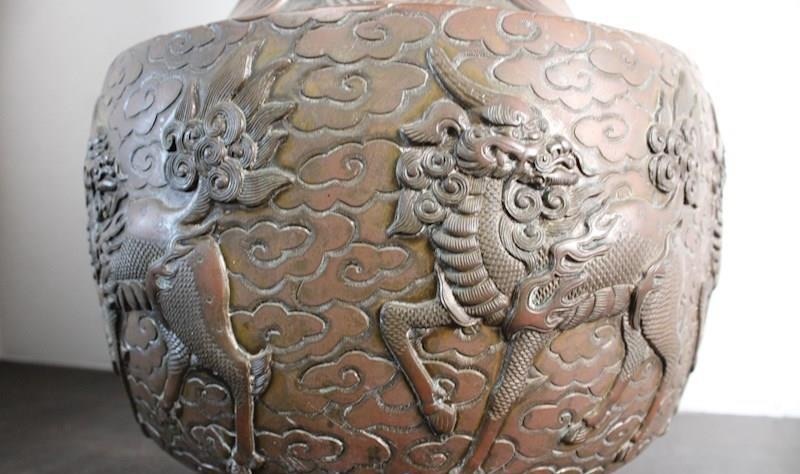 古玩銅器銅瓶真品鑒賞圖