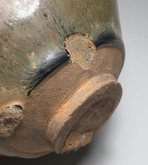 古玩陶瓷建窯兔毫束口盞真品鑒賞圖