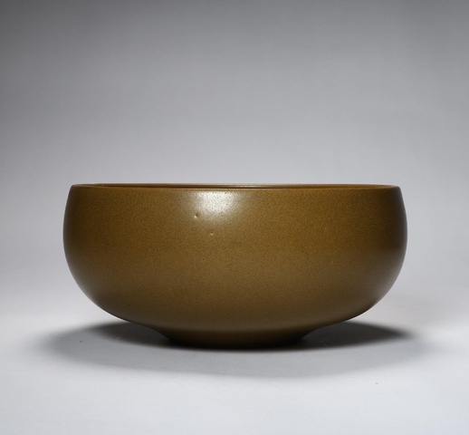 古玩陶瓷清晚期 茶葉末釉缽（淄博）真品鑒賞圖