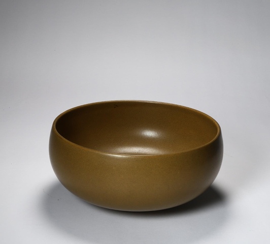 古玩陶瓷清晚期 茶葉末釉缽（淄博）真品鑒賞圖