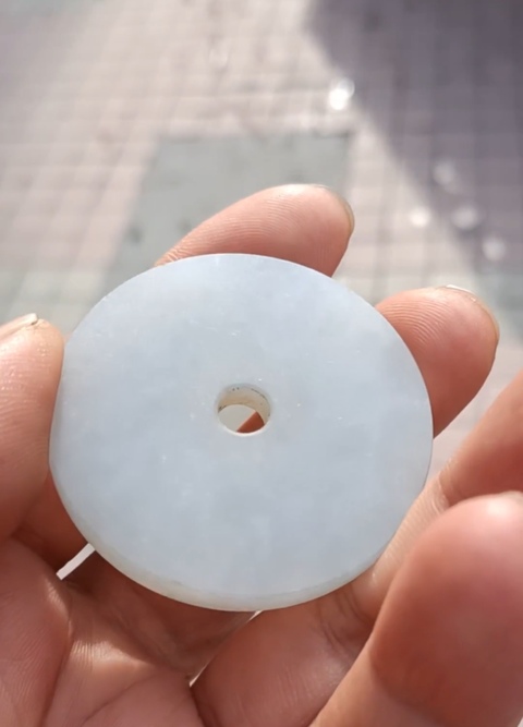 古玩玉器翡翠雕“素紋璧”真品鑒賞圖