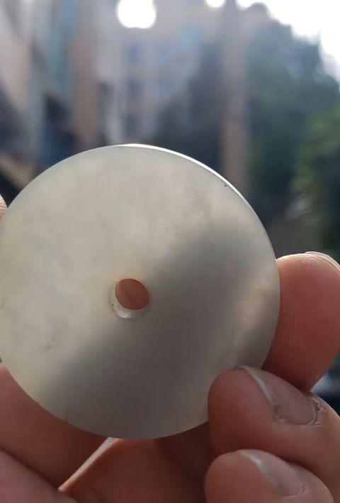 古玩玉器翡翠雕“素紋璧”真品鑒賞圖