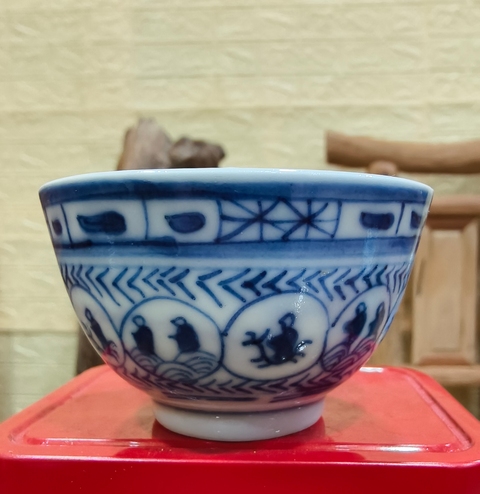 古玩陶瓷清晚期 青花杯真品鑒賞圖