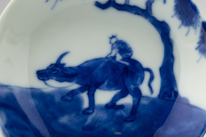 古玩陶瓷·青花童子牧牛圖小碟
真品鑒賞圖