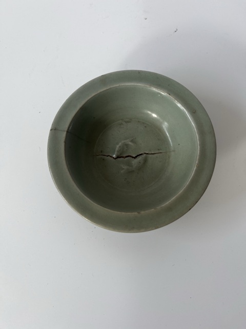 古玩陶瓷元代龍泉窯雙魚洗真品鑒賞圖