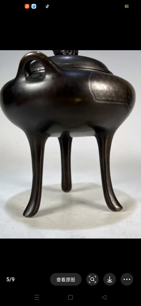 古玩銅器熏爐真品鑒賞圖