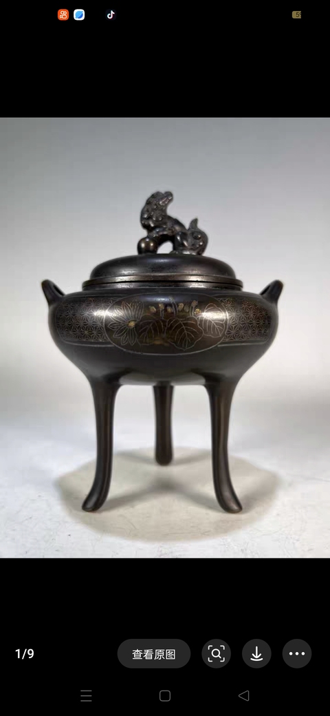 古玩銅器熏爐真品鑒賞圖