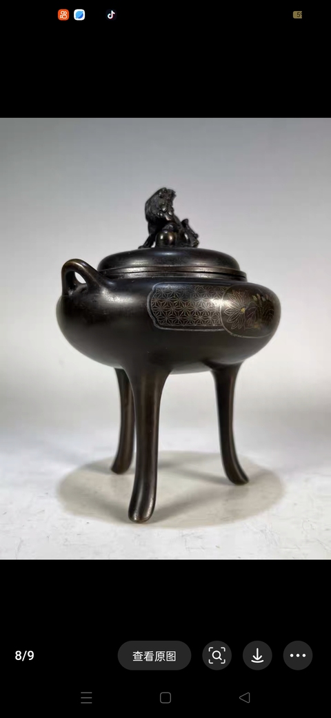 古玩銅器熏爐真品鑒賞圖