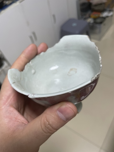 古玩陶瓷高足杯真品鑒賞圖