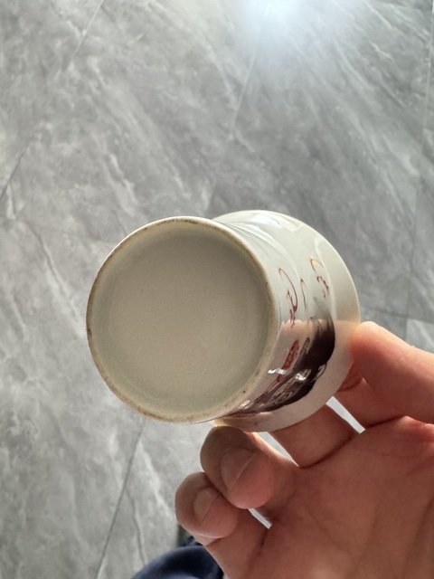 古玩陶瓷獅紋馬蹄杯真品鑒賞圖