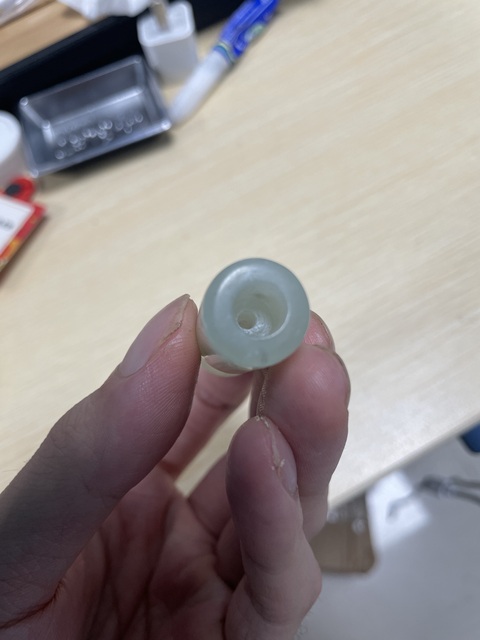 古玩玉器和田玉煙嘴真品鑒賞圖