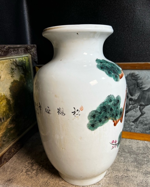 古玩陶瓷粉彩瓶真品鑒賞圖